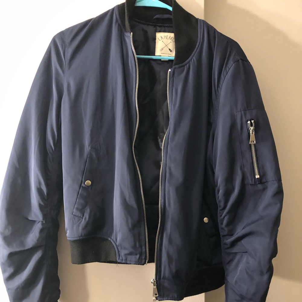 Urban Outfitters Blue bomber jacket